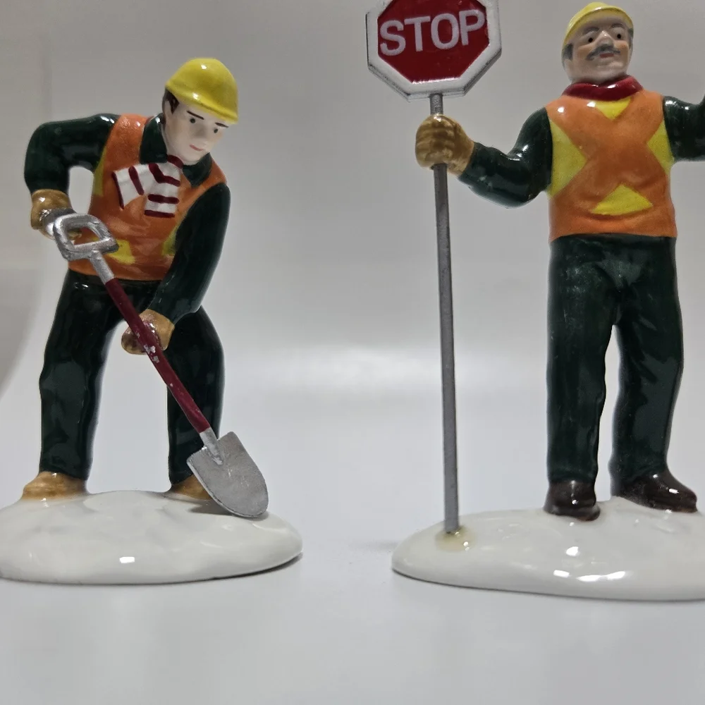 Department 56 Construction Workers Set Of 3 Men At Work Christmas Village